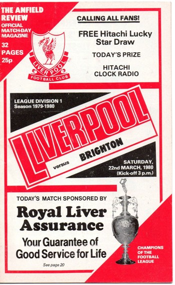 Match programme